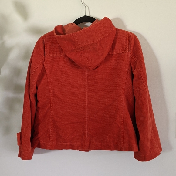 Anthro Elevenses Cropped Corduroy Lightweight Spring Jacket Coat - Picture 5 of 8